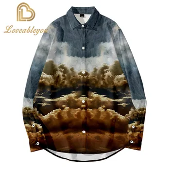 

3D 2020 New Fashion Best Quality Fashion China Traditional Style Print Slim Fit Shirts Mens Women Long Sleeve Casual Shirts Top