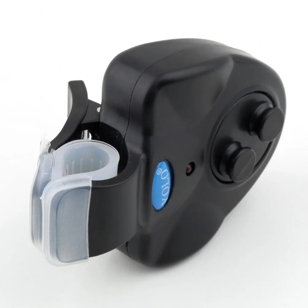 YOLO Fishing Electronic LED Light Fish Bite Sound Alarm Bell Clip On Fishing Rod Black Tackle with 3 x LR44 Button Battery YOLO Fishing Electronic LED Light Fish Bite Sound Alarm Bell Clip On Fishing Rod Black Tackle with 3 x LR44 Button Battery