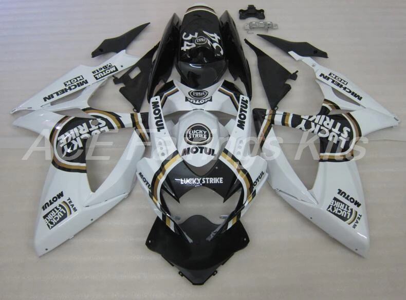 Топ литья под давлением ABS Полный обтекатели набор подходит для Suzuki GSX-R600 GSX-R750 600 750 2006 2007 06 07 lucky nice