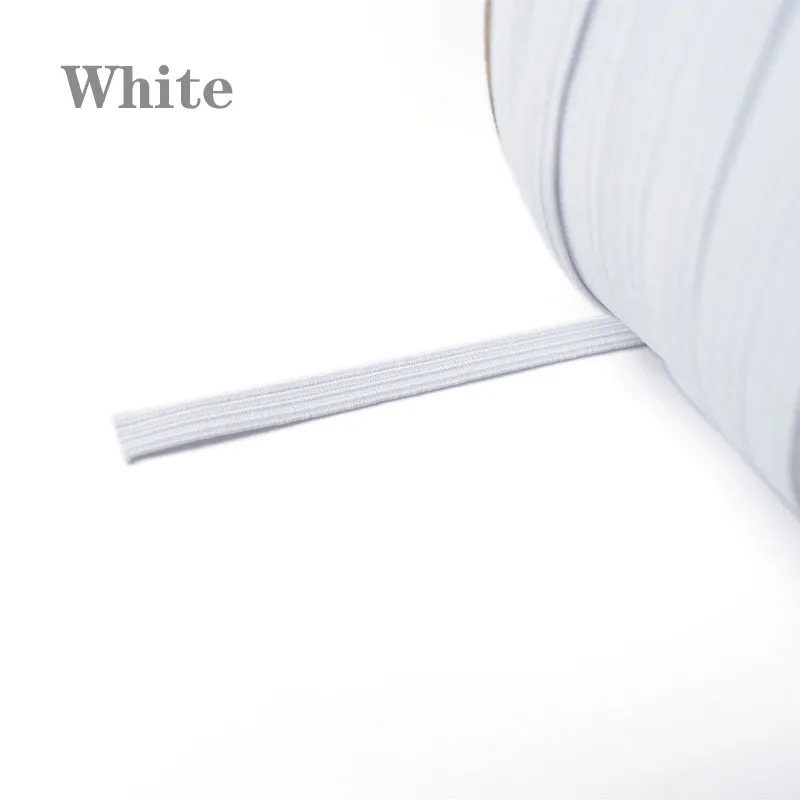 Cinta Elástica Blanca De 1/8 Pulgada (3mm) Para Coser - Vendida Por Yardas (5-10 Yardas), Material De Goma