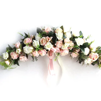 

DIY Custom Artificial Wedding Flower Wall Backdrop Arrangement Supplies Silk Rose Peony Fake Flowers Row Decoration for Arch