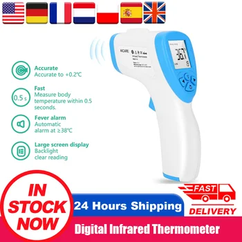 

LCD Digital Infrared Thermometer Non-contact body thermometer Forehead Termometro Baby/Adult Temperature Measurement Meter