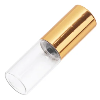 

20pcs 3ml Essential Oil Roller Bottle Empty Glass Bottle with Rolling Bead for Massage Smear Perfume(Golden Lid)