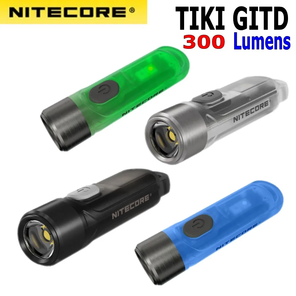 Оригинальное зарядное устройство NITECORE тики LE брелок Светильник бамбуковые GITD 300
