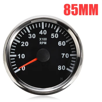 

Hot New DC 12V/24V 8000 RPM 85mm Tachometer Car Marine Boat LCD Tachometer Tacho Meter Gauge Auto Accessories