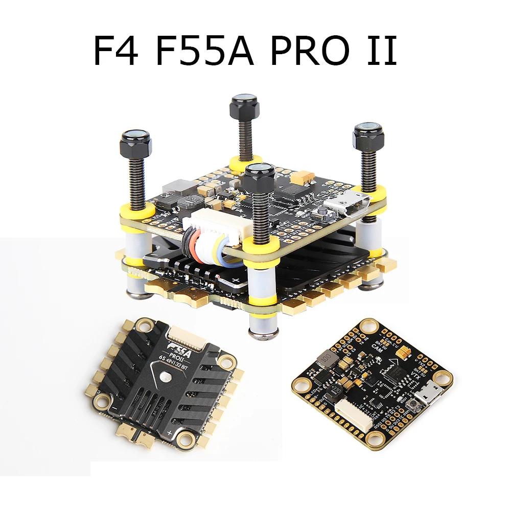 T-MOTOR Tmotor F4 F7 Контроллер полета комбо стек F45A V2 F55A PRO II 6S 4 в 1 ESC FPV гоночный Дрон Мультикоптер