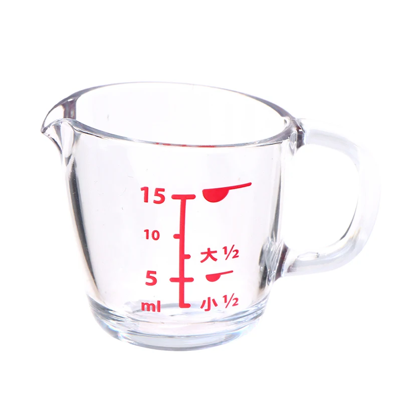

New Laboratory Plastic Measuring Cup 15ml 1:12 Dollhouse Miniature Decoration