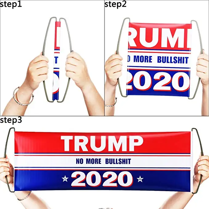President Donald Trump Banner Hand Held Trump Flag Keep America Great Flag for Supporting Trump President Election