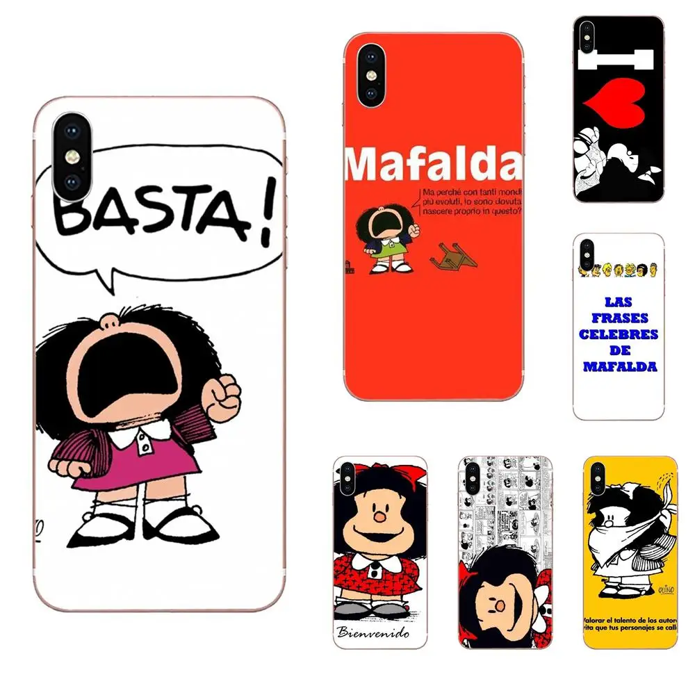 Стильный Дизайн Пластиковый Чехол для мобильного телефона Mafalda Girl huawei Honor mate 7 7A 8 9
