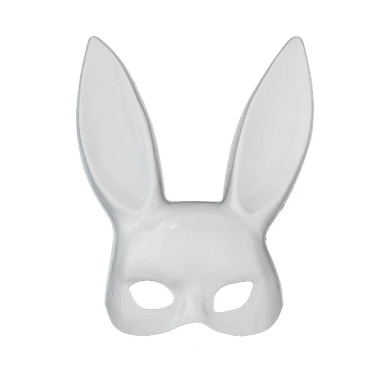

Hot Sales New Style Halloween a Sister Bunny Half Face Mask Bar KTV Makeup Ball Easter-