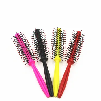 

1pc New Round Hair Comb Curling Hair Brushes Curly Hairbrush Massage Plastic Roller Straight Hairdressing Salon Styling Tools