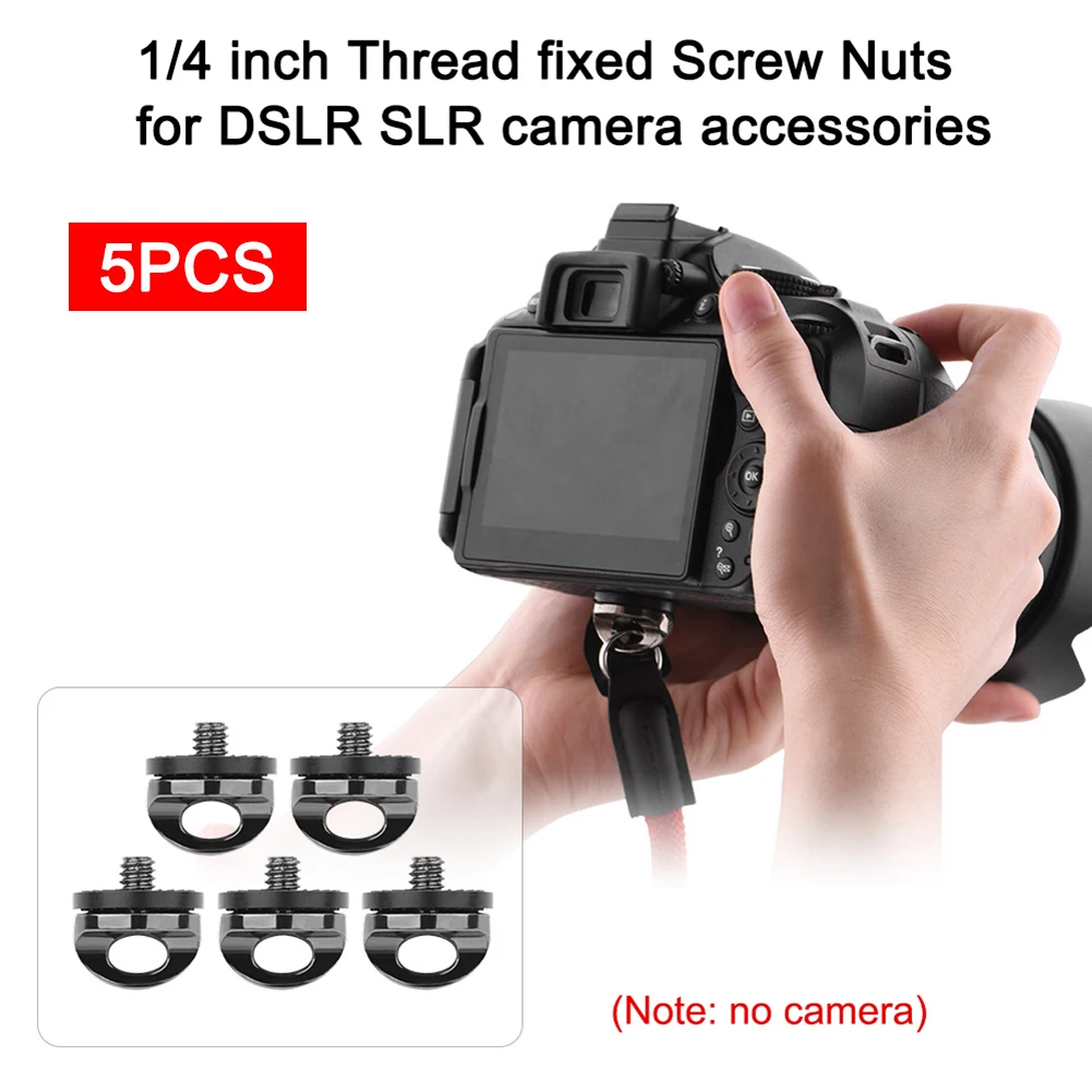 Хит 5 шт камера винт шеи ремень держатель Quick Release для DSLR SLR камеры для DOY