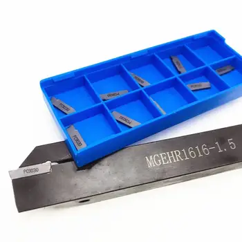 

1 piece MGEHR1616-1.5 external slotted knife holder + 10 pieces MGMN150 G PC9030 100% high quality original CNC slotted blade