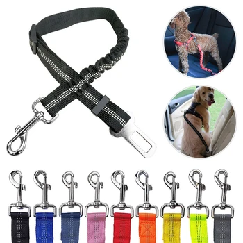 

Dog Cat Durable Leash Strap Nylon Car Seat Pet Belt Rope Reflective Dog Leash Lead Travel Safety Walking Training Leash