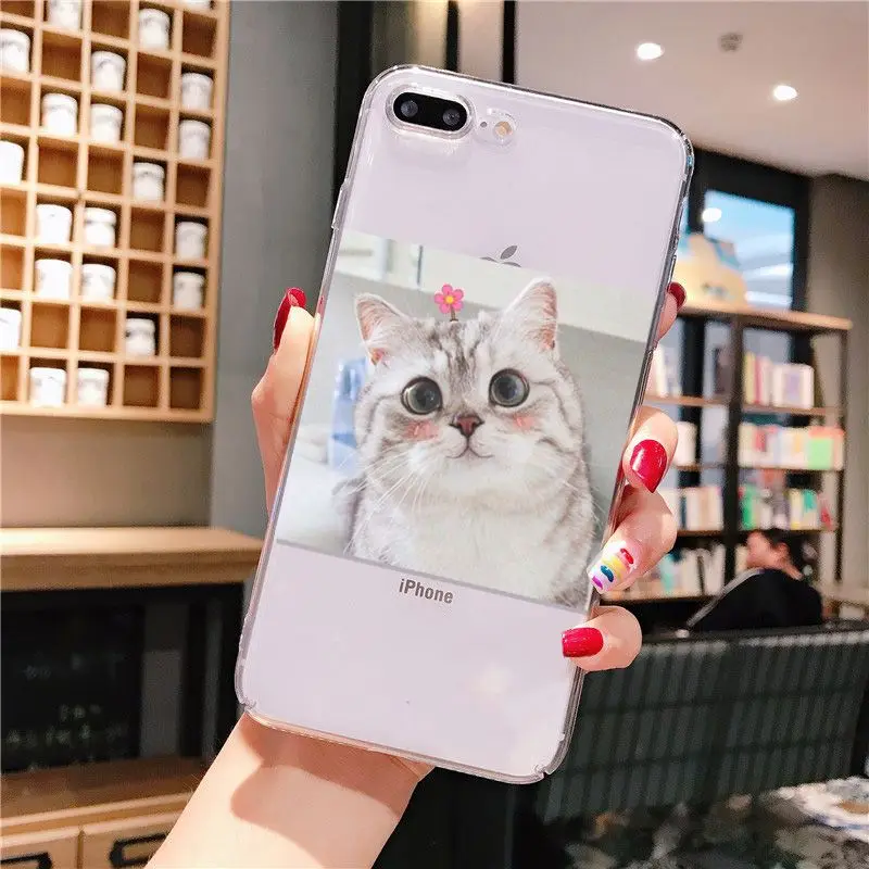 super cute cat dog cartoon pink Heart-shaped YOU&ME