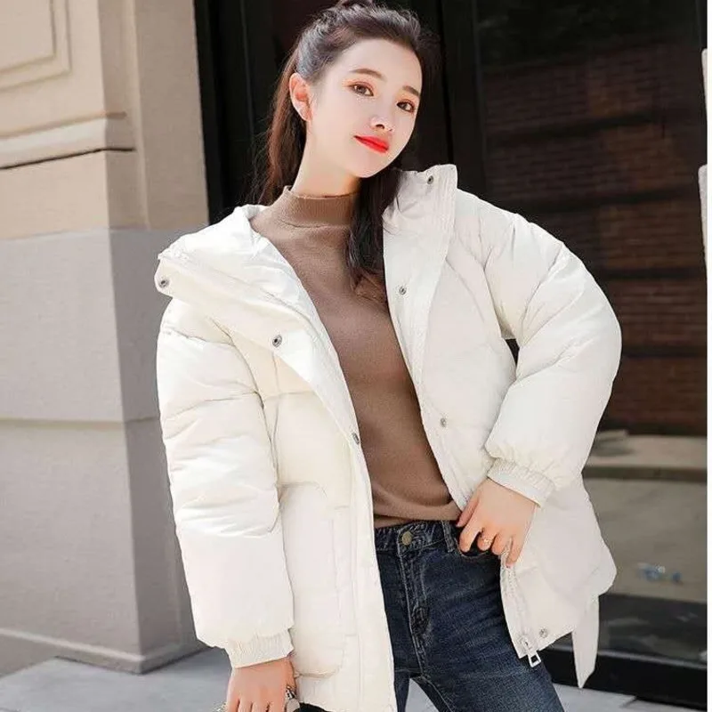 Осень зима 2020 плотная Женская куртка одежда с хлопковой подкладкой свободное