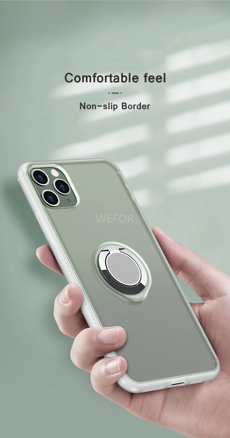 Чехол для iPhone 11 Pro X XR XS MAX 8 7 6 Plus, вращающееся на 360 ° магнитное кольцо на палец, подставка, УФ Обесцвечивающий чехол для телефона s