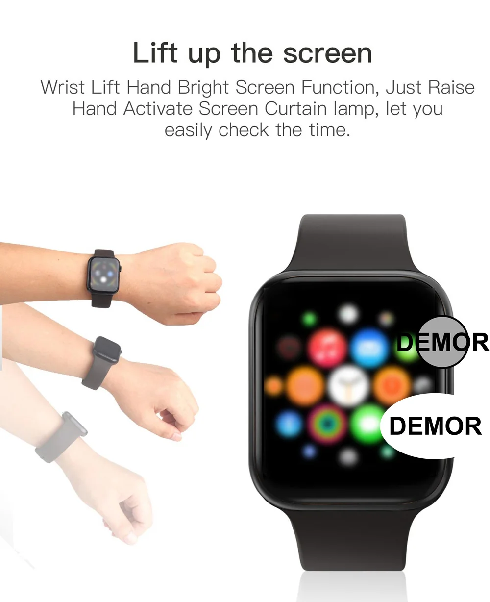 DEMOR IWO 11 Смарт-часы с gps соединением серии 5 44 мм монитор сердечного ритма спортивные Смарт-часы для iOS iPhone Android телефон Apple Watch