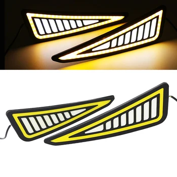 

Car DRL LED Flexible Daytime Running Light Car Driving Lamp Turning Signal Light Waterproof 12v DRL Universal DRL Lights