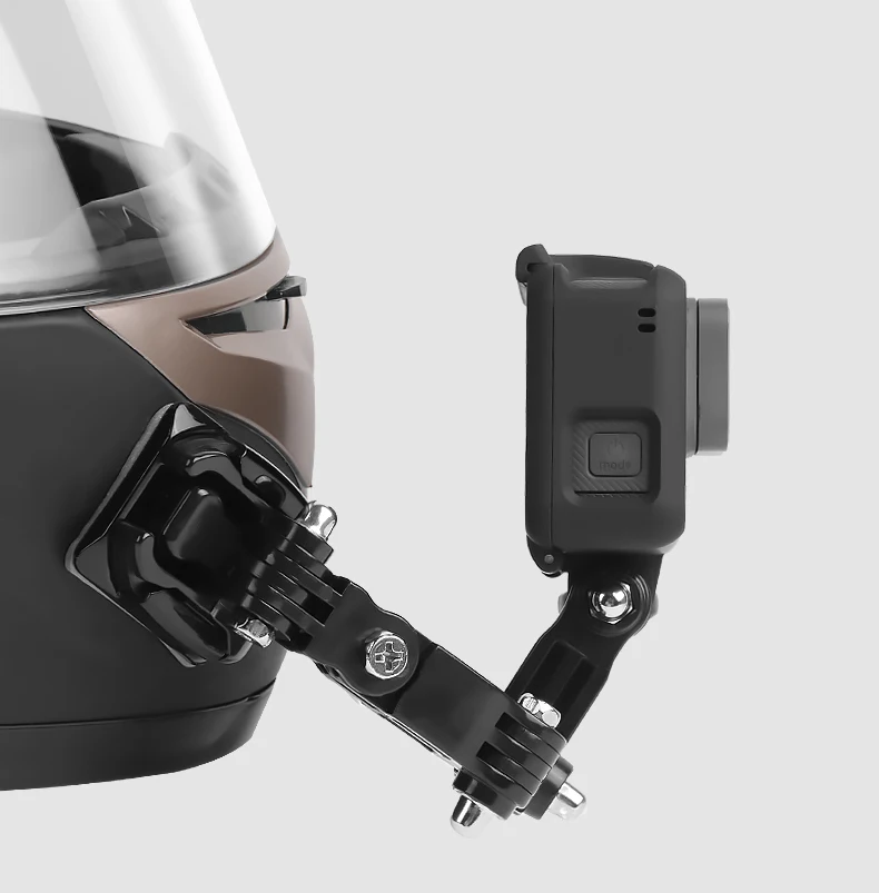 Регулируемое основание Крепление для верховой езды для gopro hero 8 7 5 6 xiaomi yi 4k sjcam DJI OSMO шлем для экшн-камеры ремень подбородок крепление аксессуар