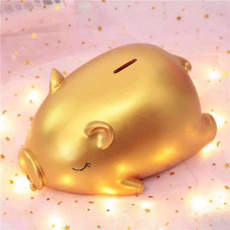 

Lucky Big Gold Pig Piggy Bank Meng Pig Birthday Gift New Year Creative Gift To Send Children To Not Bad Money Box Home Decor