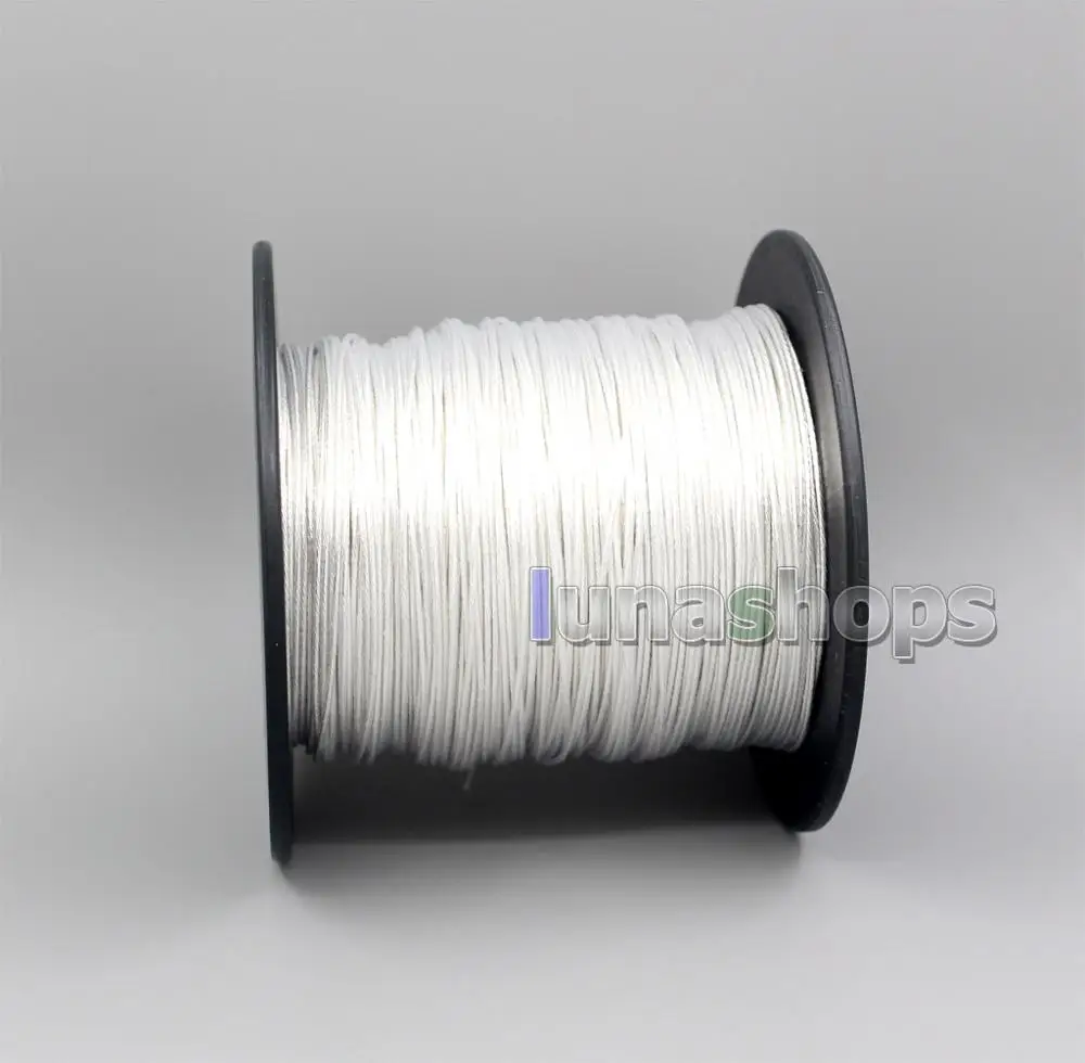 

LN005332 100m Hi-Res Extreme Soft Pure 7n 99% OCC+ Silver plated Alloy 100*0.05 Insulating Wire Diameter:0.9mm(±0.3mm)