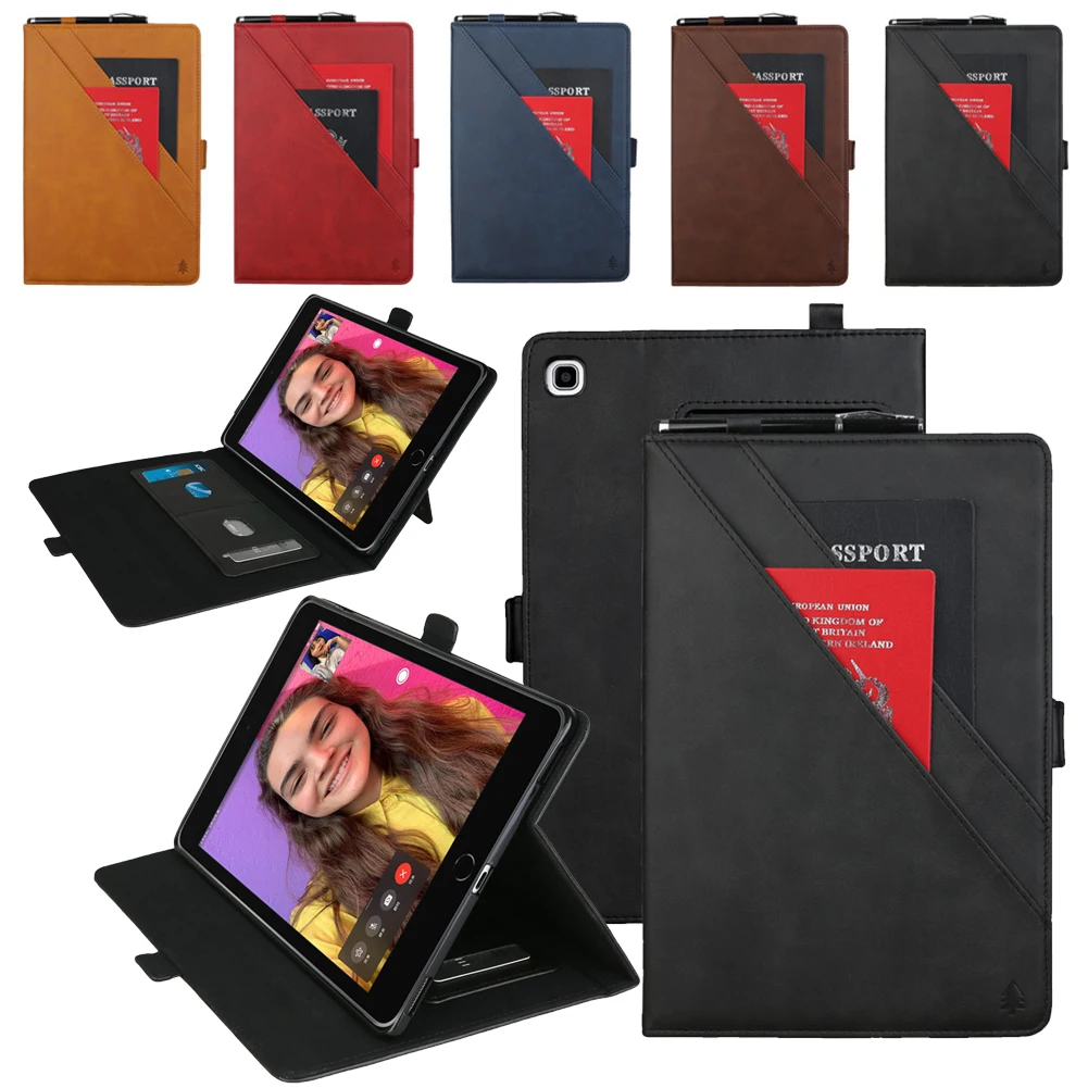 Умный чехол для Samsung Galaxy Tab A 8,0 дюймов S-Pen SM-T290 SM-T295 чехол из искусственной кожи Бизнес чехол Авто Режим сна