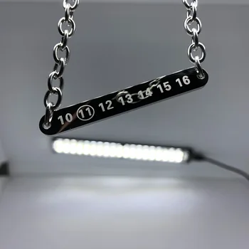 

2020ss Latest Maison Margiela Paris Necklace Hip Hop Men Women Maison Margiela Street Accessories Number Necklace 65cm