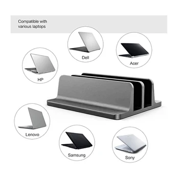 

Vertical Laptop Stand Bracket Desktop Tablet Adjustable Notebook Support Holder for Household Computer Accessories