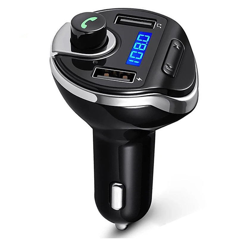 Автомобильный MP3-плеер USB музыкальный адаптер Bluetooth Hands-free радиостанция укв с усилителем типа вибратора ISO Android Поддержка ж/TF слот 2 USB порт аудио плеер