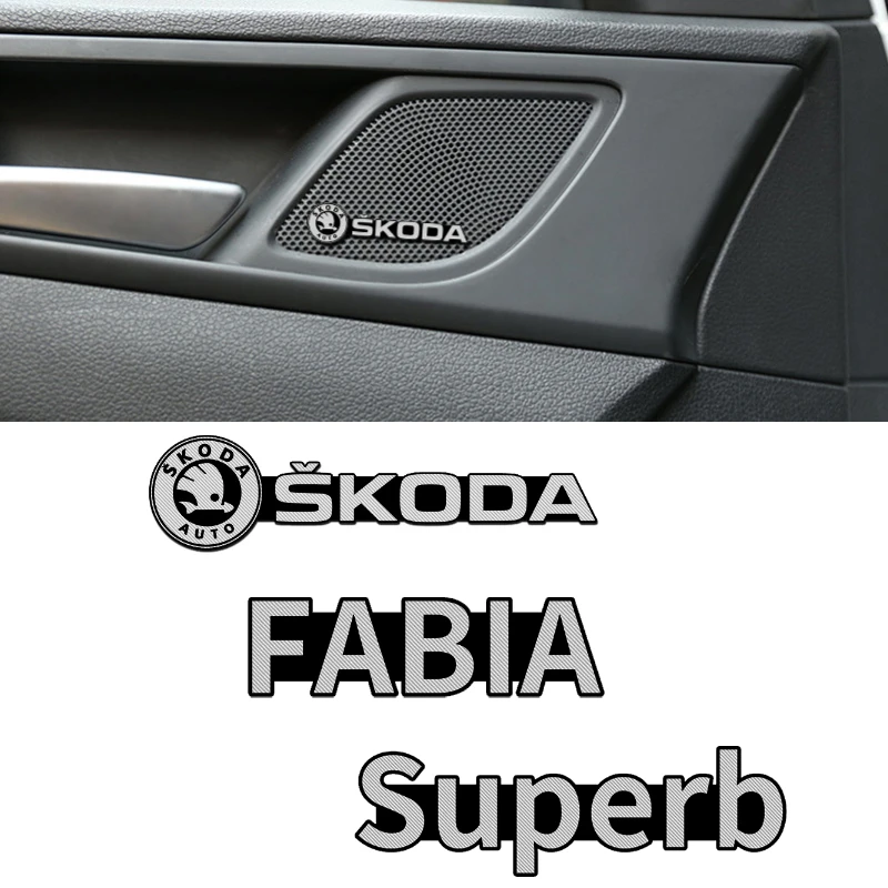 4 шт. автомобильные наклейки для Skoda Fabia Superb Kodiak Yeti Karoq Kamiq Octavia RS | Автомобили и
