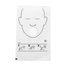 36 шт./рулон маска для искусственного дыхания при реанимации тренировочное приспособление для сердечно-легочной реанимации барьеры оказание первой помощи аварийный комплект профессиональной подготовки