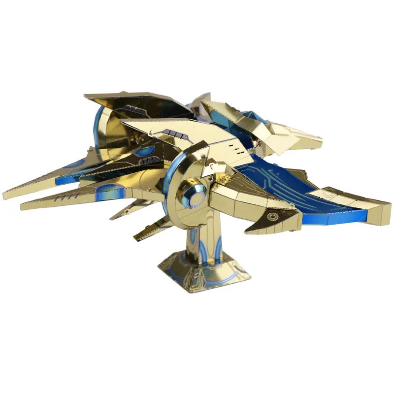 Металлическая Сборная модель Protoss Феникс истребитель DIY креативная детская игрушка-головоломка