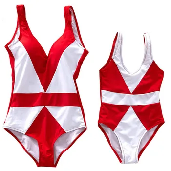 

Family Matching Swimsuit New Summer Mother and Daughter Clothes Women Baby Girl Fashion Swimwear Bikini Bathing Suit Beachwear