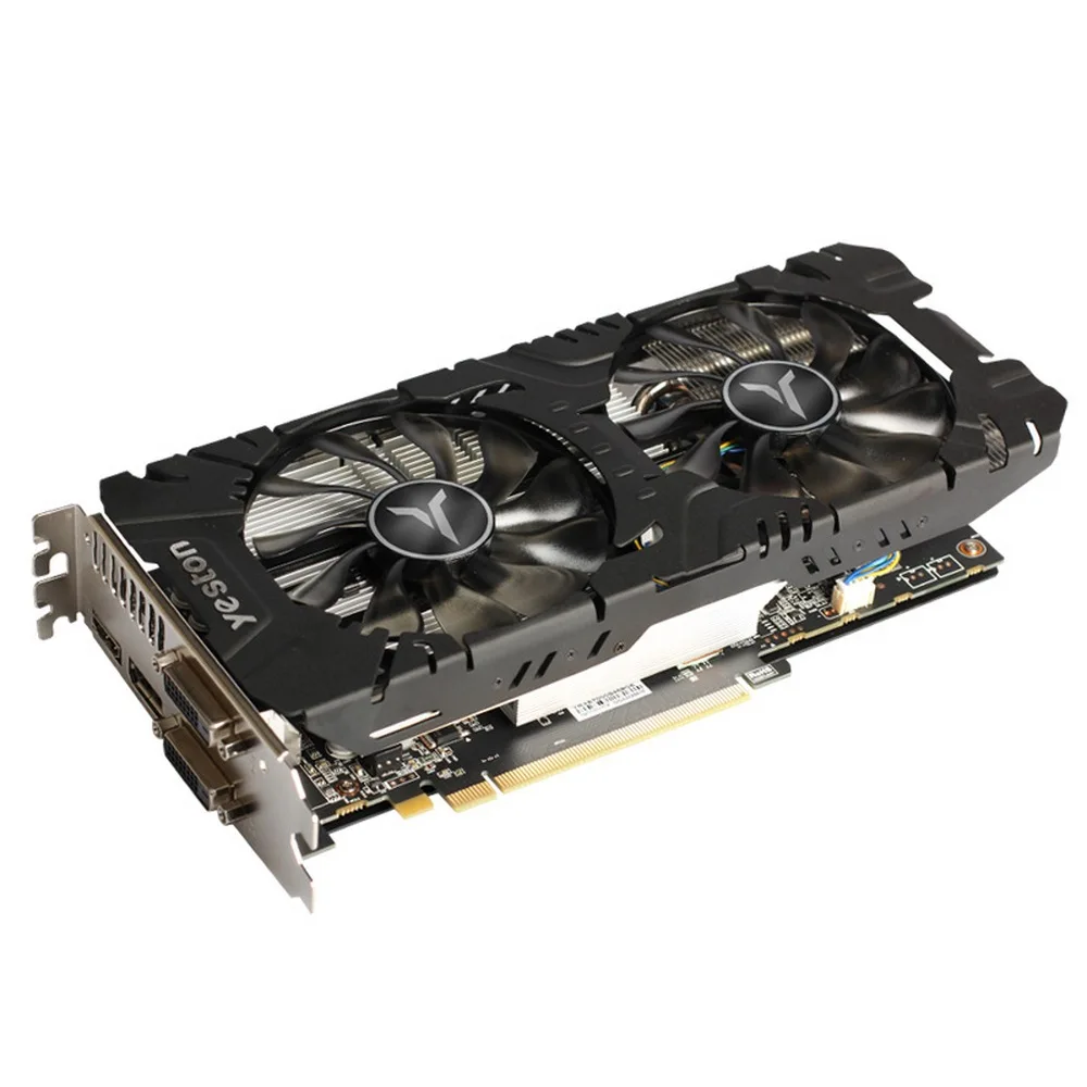 Yeston Radeon RX 580 GPU 8 ГБ GDDR5 256bit игровой настольный компьютер ПК видеокарты Поддержка сигнала от DVI/HDMI PCI-E X16 3,0