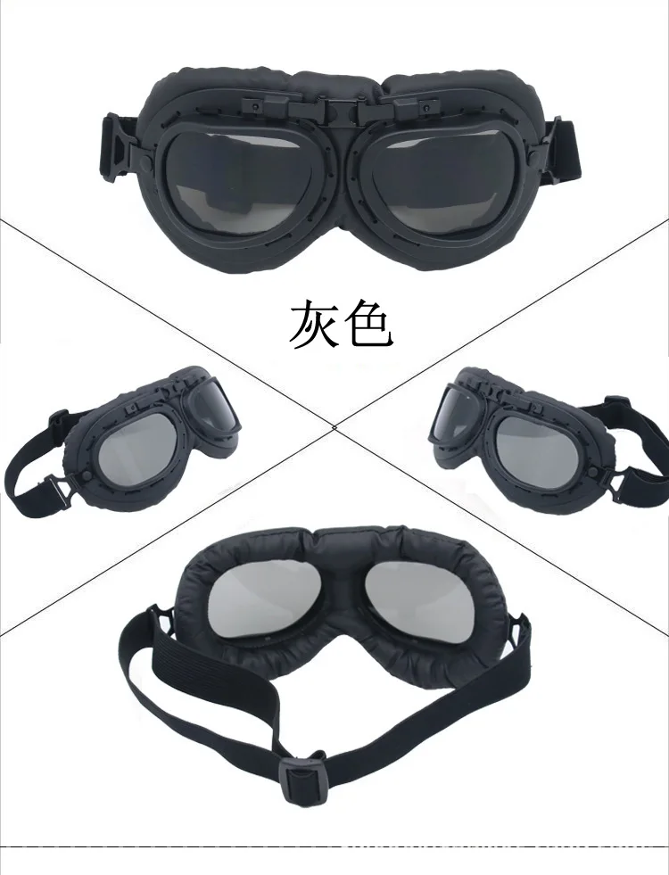 В настоящее время доступны прямые продажи Harley Goggles мотоциклетные очки для защиты глаз Ретро Второй мировой войны очки ветрозащитные