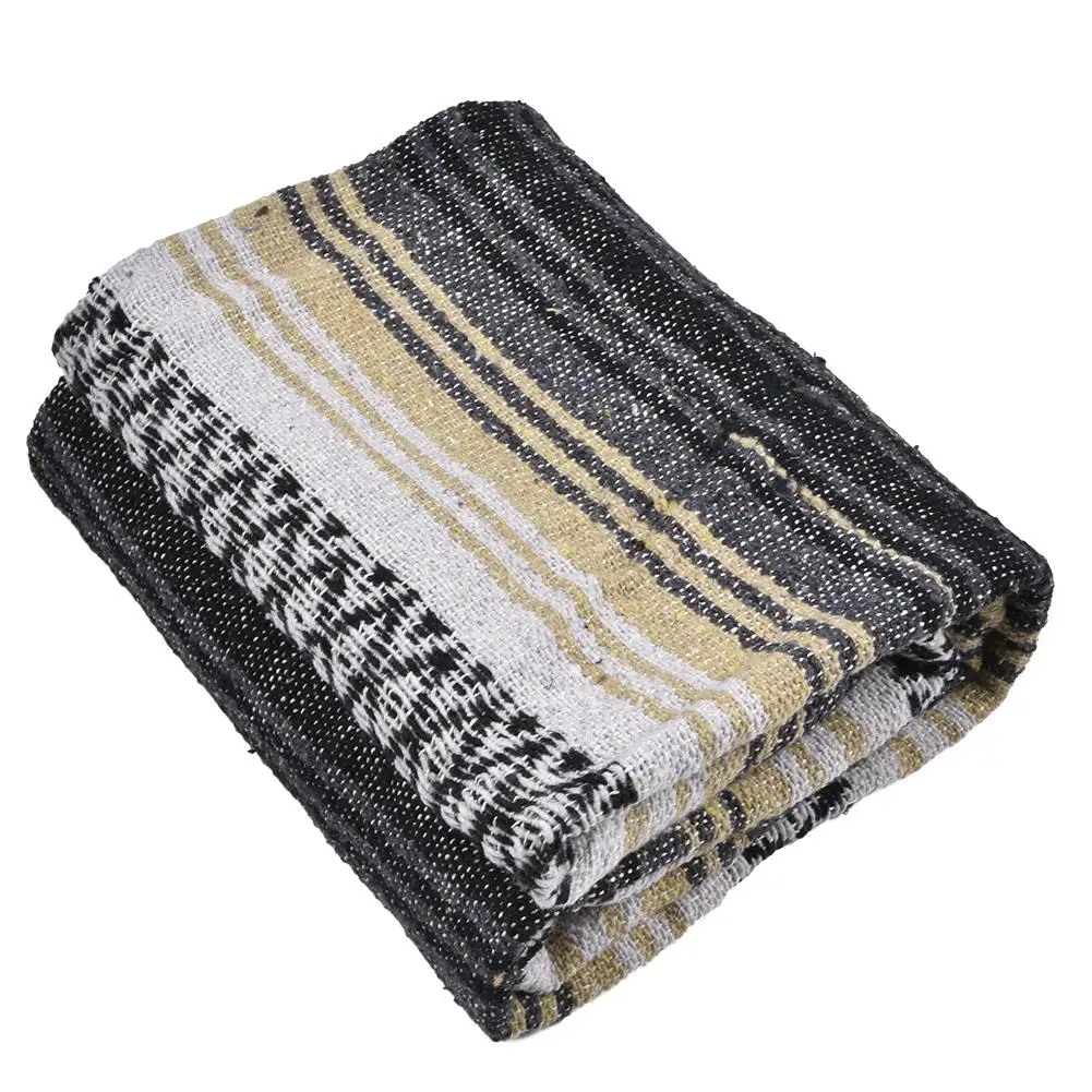Толстая мягкая плетёная Мексиканская Falsa одеяло ручной тканый коврик для йоги одеяло модное одеяло тканый коврик ручной работы одеяло для пикника кемпинга