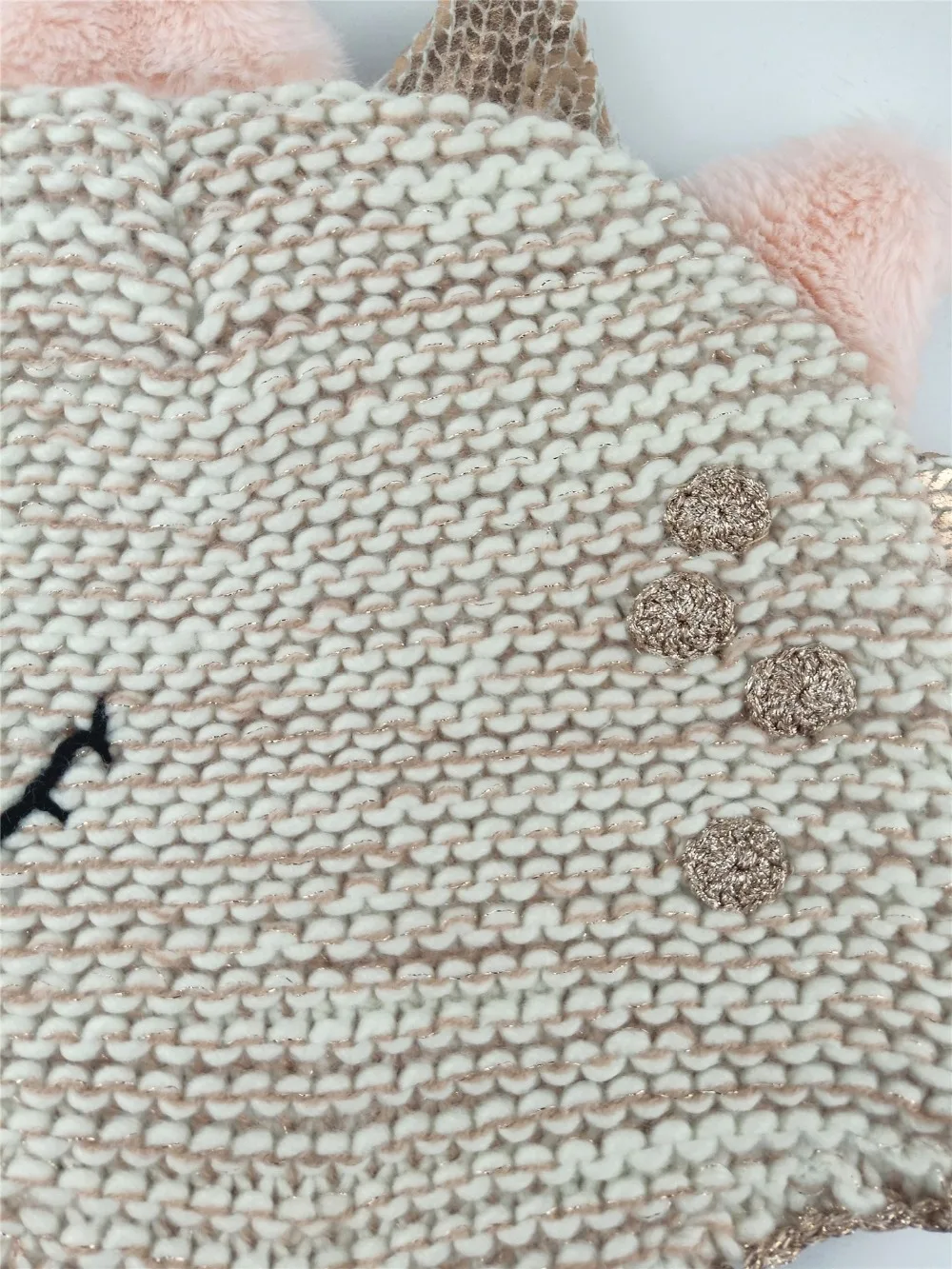Scsech New Dinosaur Baby Outerwear Kids Warm Plush Autumn And Winter Children Baby Boy Girl Knitted Wool Hat Earmuffs Hat HAC01 (4)