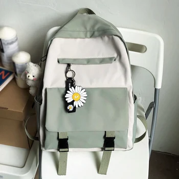 

Backpacks Women School Bags Daisy Flower Mochila 2020 Teenage Girl Fashion Shoulder Bag Travel Backpack Designer Rucksack Casual