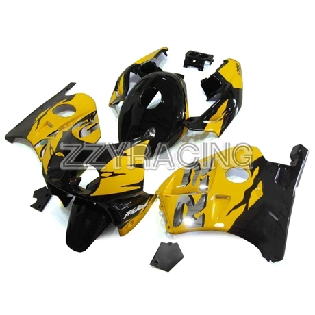 Выполните Обтекатели Наборы для Honda CBR250RR MC22 1990 1991 1992 1993 1994 CBR250RR MC22 ABS Пластик кузова желтый черный Чехлы