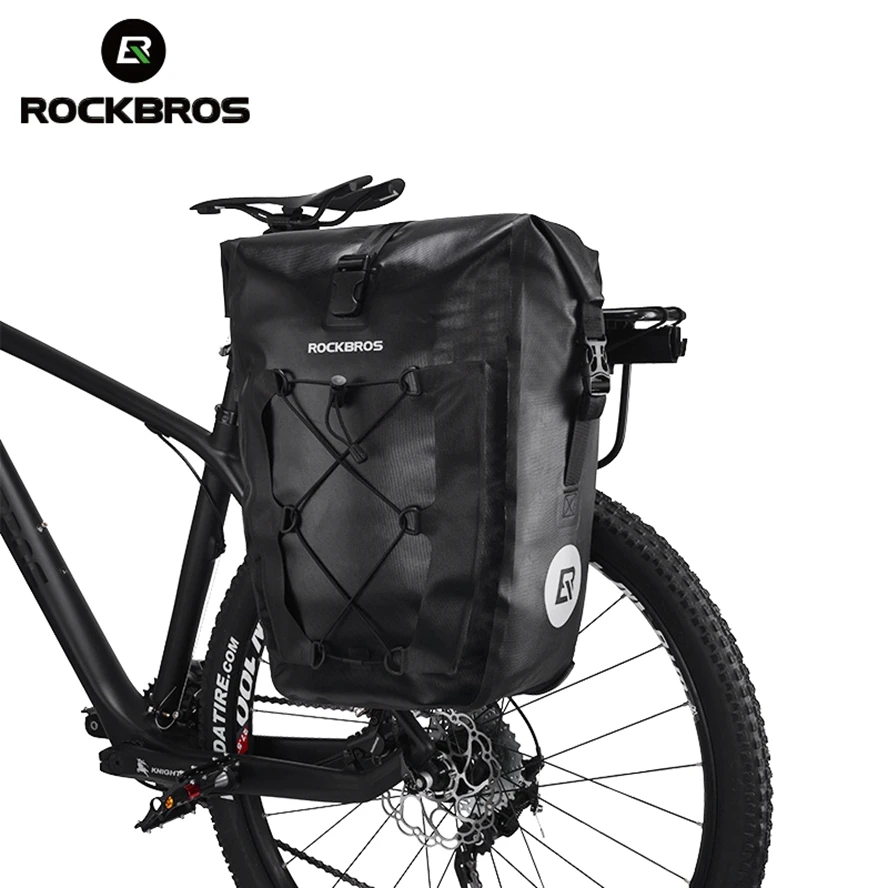 RockBros Cycling Pannier Rear Seat Bag Rack Trunk Handbag Storage Bag 2pcs 
