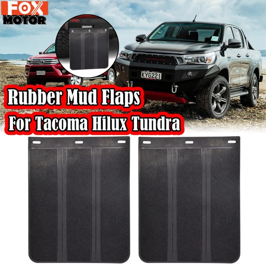 Rubber Heavy Duty Pickup Mudflaps Mud Flaps Splash Guards Mudguard For Toyota Tacoma Tundra Hilux Vigo Surf 4X4 4WD OFF-ROAD | Автомобили
