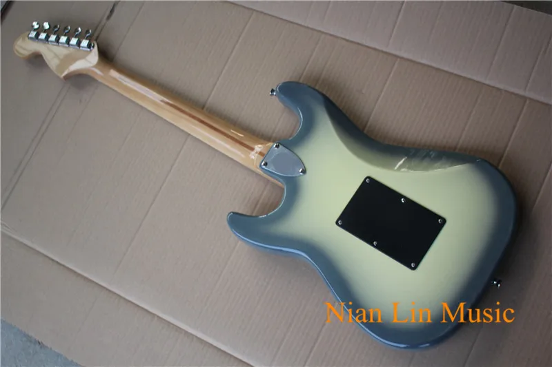 6-String Electric Guitar White and Grey Color Body Maple Fingerboard 21 Frets Chrome Hardware can be Customized | Спорт и