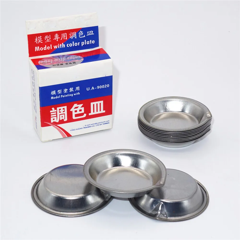 

12pcs/set Model Color Plate Hobby Painting Color Palette Tools UA-90020A for Model Coloring Plates For Gundam Parts Accessories