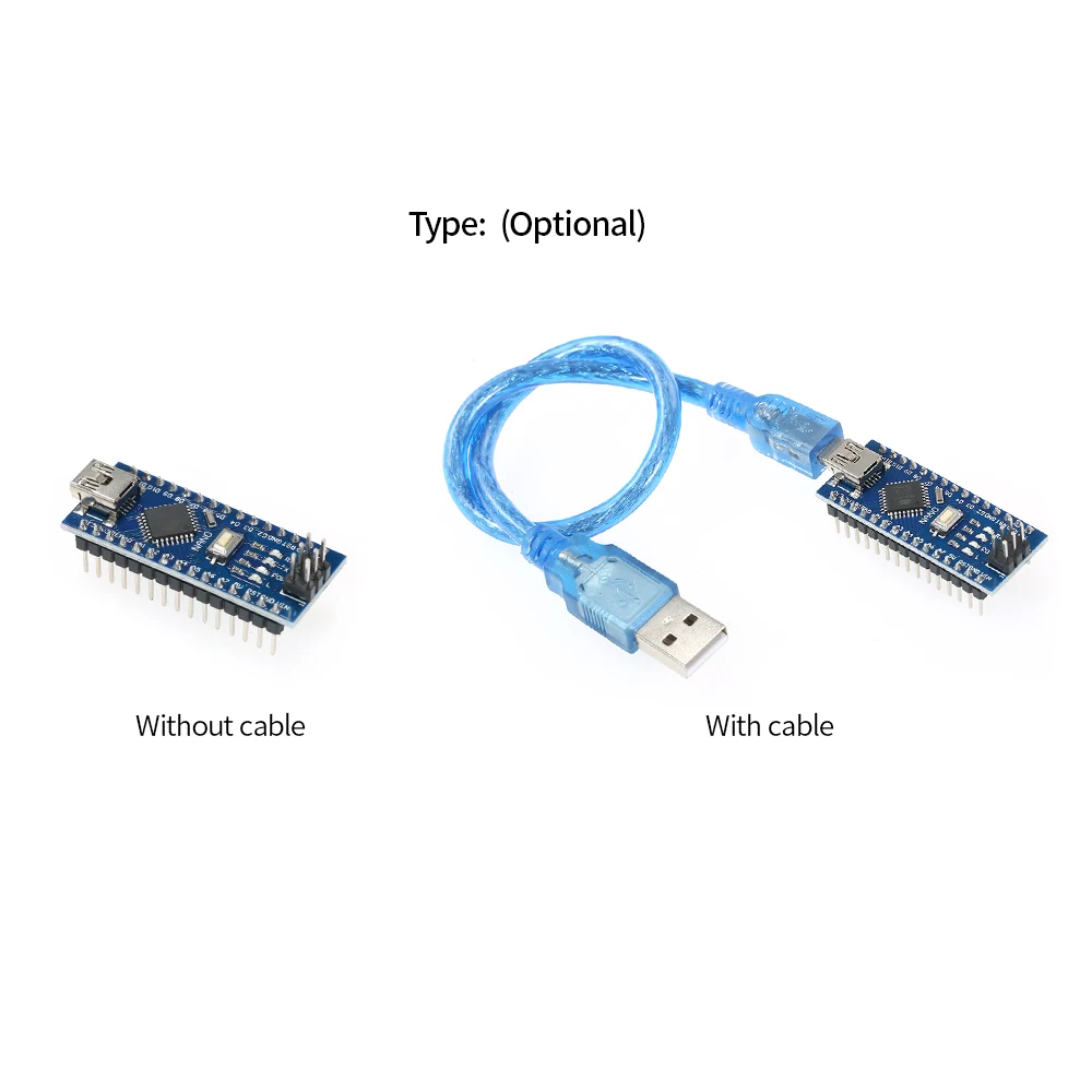 CH340G USB Nano V3.0 ATmega328P 5 в 16 м Микроконтроллер плата контроллер совместимый для Arduino+ USB кабель