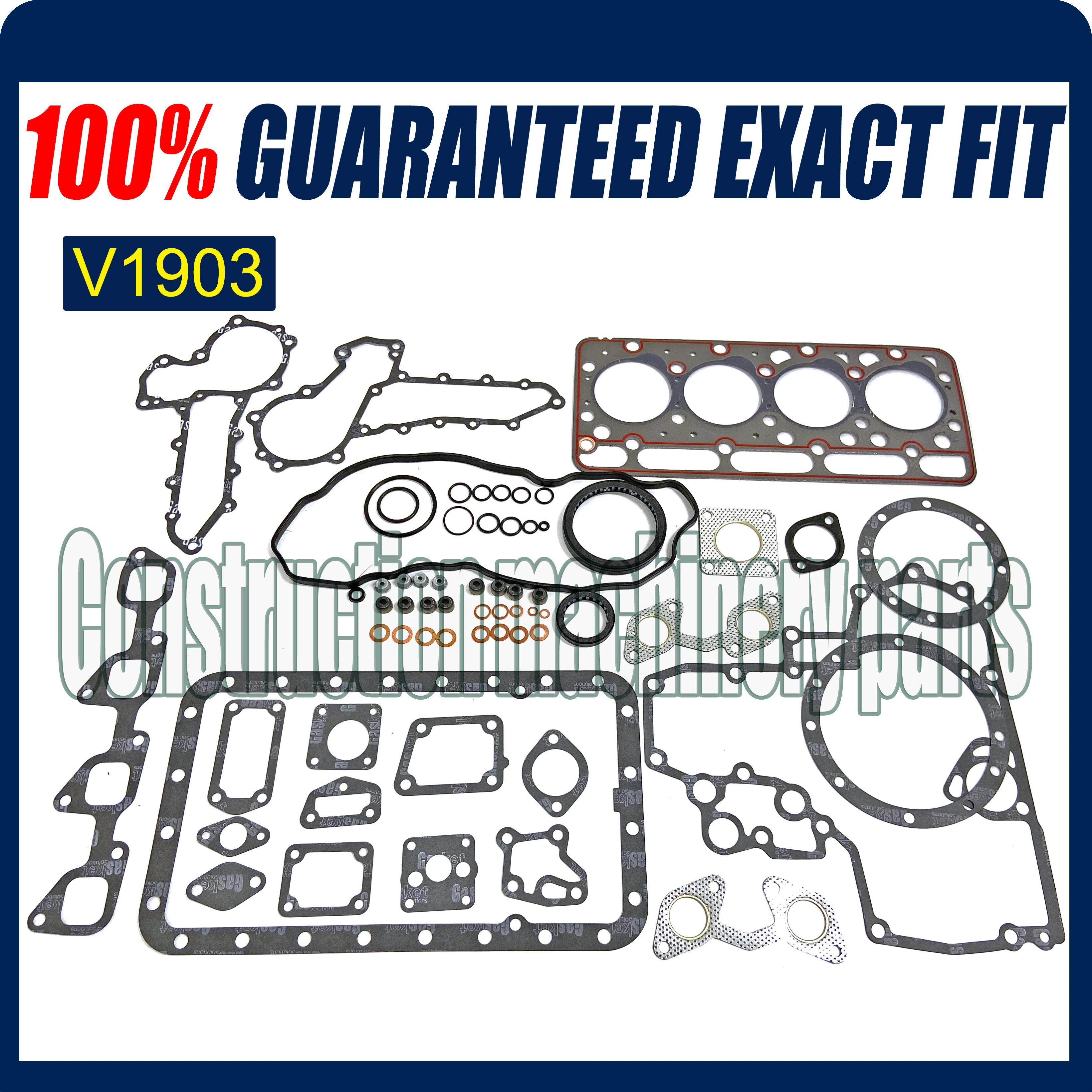 

Комплект прокладок для головки цилиндра двигателя для Kubota V1903, полный комплект прокладок