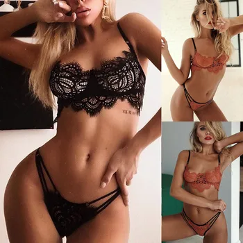 

Plus Size Women Baby Doll Lenceria Mujer Erotic Lingerie Lace Sexy Lingerie Feminina Costumes Sleepwear Underwear Tops+Briefs