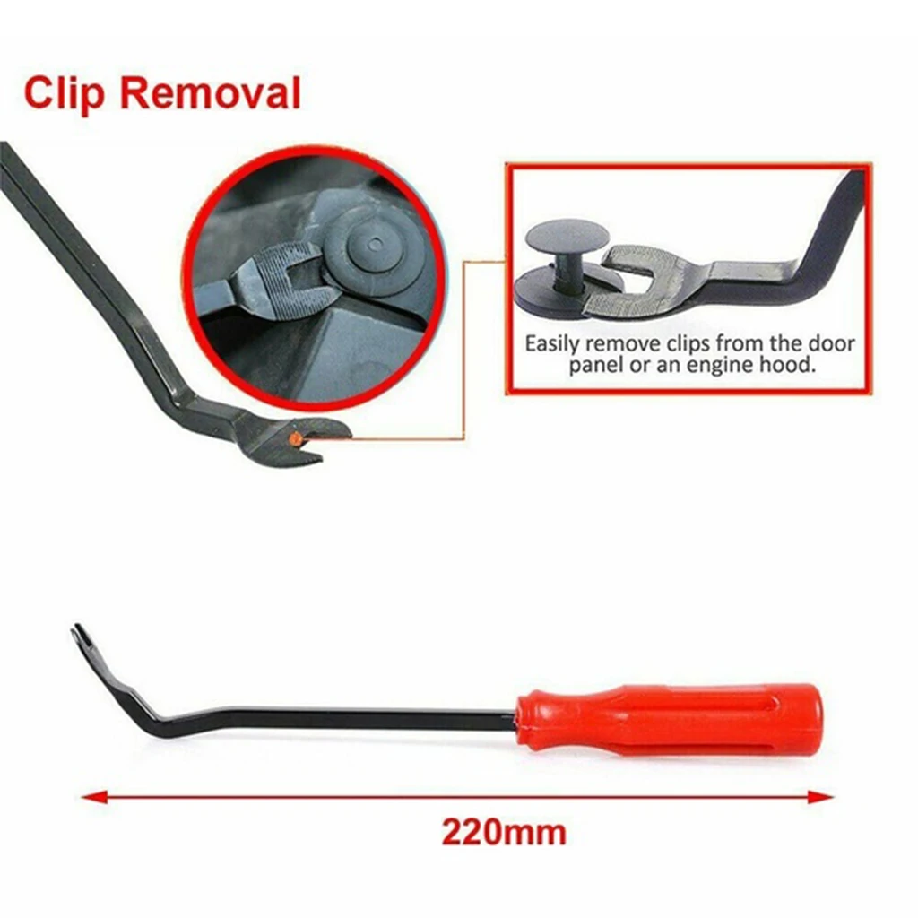 Auto 8.7' Car Door Trim Panel Clip Remover Removal Pry Bar Tool Easy Removal