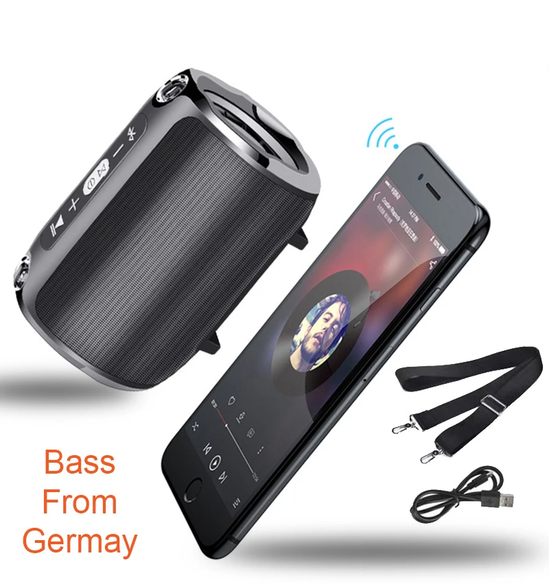 Портативная беспроводная Bluetooth колонка стерео радио музыка сабвуфер колонки для