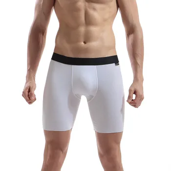 

European and American brand high-end men's pure color zero formaldehyde modal extended flat underwear source factory